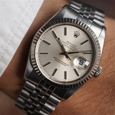 rolex datejust ref. 16234|Rolex Datejust 36 tuxedo dial.